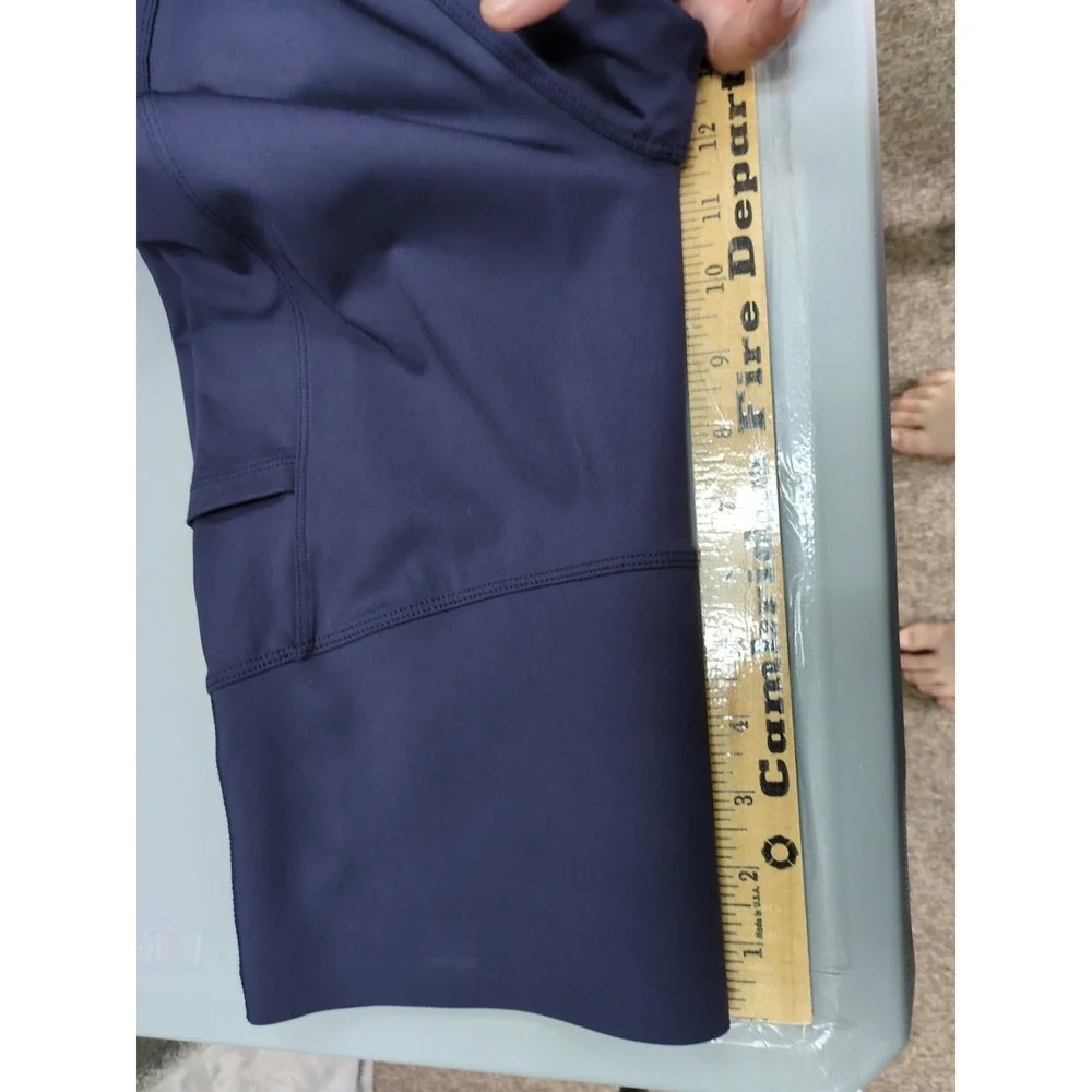 Womens Leggings 2XL Plus Size Navy Curvy Minimalist Activewear READ‎
